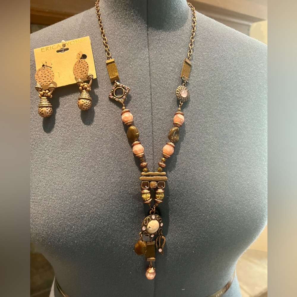Erica Lyons Statement Necklace and Earrings